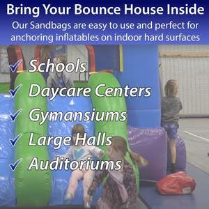 กระสอบทรายไวนิลหนักรับน้ำหนักได้ถึง50ปอนด์ใช้ยึดสไลด์น้ำเต็นท์และอื่นๆ - Product Image 4