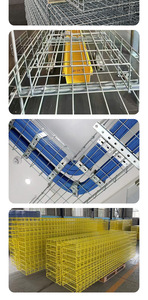 Gouttière à câbles professionnelle en acier galvanisé de haute qualité <span class=keywords><strong>avec</strong></span> support en treillis métallique, fabriquée en Chine - Product Image 4