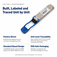 Module émetteur-récepteur optique 40GBASE-LR4 QSFP+ 1310nm 20km DDM Duplex LC