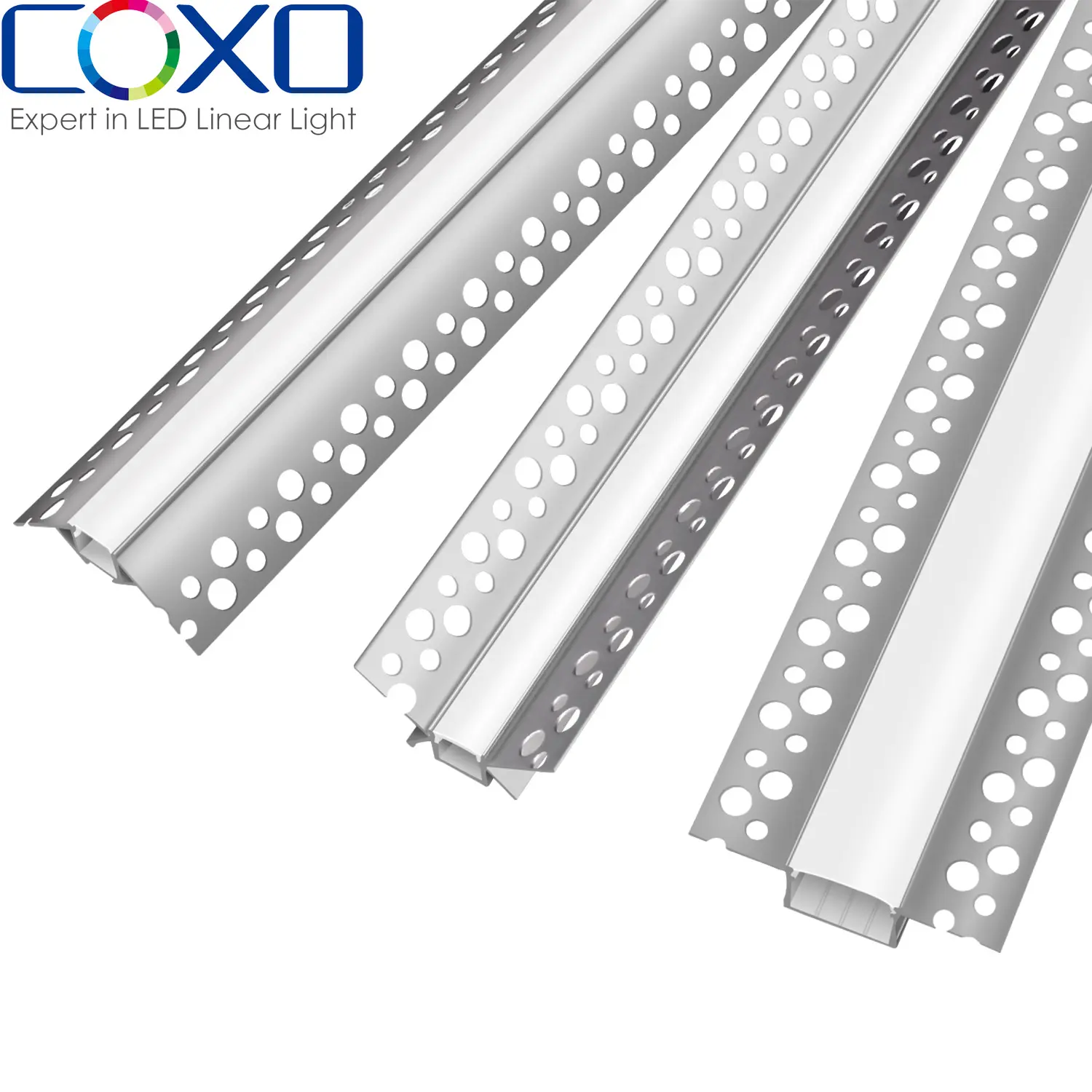 Canal de profil en aluminium led de haute qualité pour bande lumineuse cloison sèche canal de profil en aluminium led