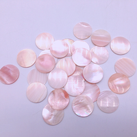 En gros Naturel coquillage plat dos rond rose mère de perle