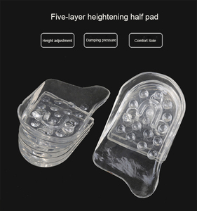 Semelle intérieure en gel de <span class=keywords><strong>silicone</strong></span> rehaussée/coussin de chaussure à talon souple pour homme et <span class=keywords><strong>femme</strong></span> - Product Image 5