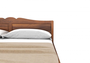 Lit monacal élégant sans rangement, taille Queen, structure en bois robuste, finition premium, design élégant, parfait pour les chambres modernes - Product Image 3