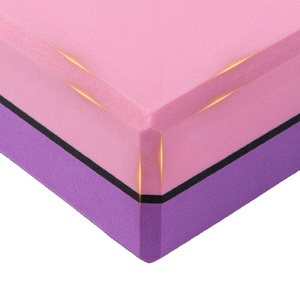 2 warna grosir latihan kebugaran peregangan tari ringan kepadatan tinggi EVA ramah lingkungan Logo disesuaikan Yoga blok - Product Image 3