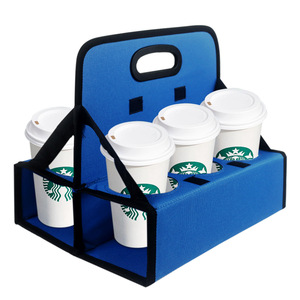Portable Reusable Cup Holder Neoprene Insulated Cooler Bag For Coffee Travel Picnic Outdoor Use - Product Image 3