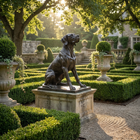 Statue de bouledogue en bronze sur mesure - Moulage à la cire perdue personnalisé avec patine antique appliquée à la main, sculpture en bronze