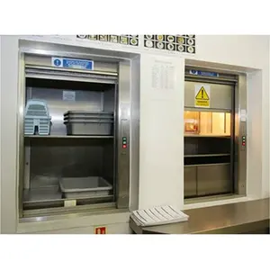 คุณภาพสูงไฟฟ้า 2 หยุด 100-200Kg ห้องครัวอาหารลิฟท์ลิฟท์ Dumbwaiter