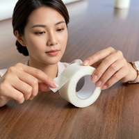 Bande adhésive chirurgicale en soie hypoallergénique Yoniner, respirante, résistante à l'eau, facile à déchirer, pour peaux sensibles et plaies