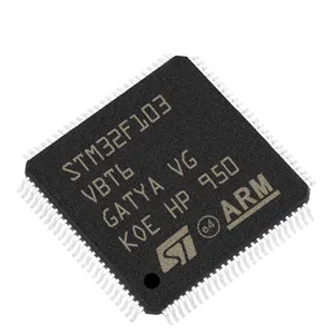 Microcontrolador de chip único STM32F103VBT6, encapsulación LQFP100 de 32 bits