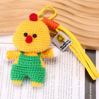 Porte-clés Kawaii fait main, 12 signes du zodiaque chinois, animaux au crochet, jouet miniature mignon, poupée Amigurumi tricotée, pendentif, breloque de sac, accessoire