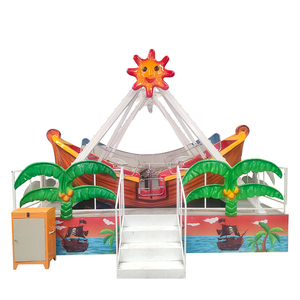 Nuevas atracciones de feria en miniatura: barco pirata para niños, paseo emocionante en barco pirata. - Product Image 5