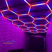 Super Bright Diy Assemblé 12V Hexagone Rgb Économie D'énergie Led Stage Light pour Discothèque Boutique