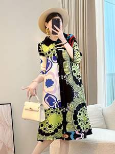 เดรสลำลองแฟชั่นใหม่สำหรับผู้หญิง, เดรสกำลองไซส์ใหญ่แขน<span class=keywords><strong>สั้น</strong></span>ทรงสลิมหน้าโลโก้ธรรมชาติต่างประเทศสำหรับฤดูร้อน2025 - Product Image 2