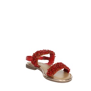 Sandali bassi 2319003 rossi Design leggero Anti-scivoloso piatto suola ammortizzante per il tempo libero estivo tendenza della moda per uso esterno - Product Image 5
