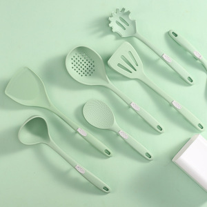 Silicone Spatula Set 6 Piece Non Stick Heat Resistant Kitchen Utensils <b>Cooking</b> Tools For Pans And Stirring - Product Image 1