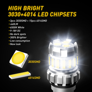 Bombilla LED Súper Brillante de 360 Grados 912 921, Luz de Reversa de 440 Lúmenes, 6500K, Blanca, T15 - Product Image 5
