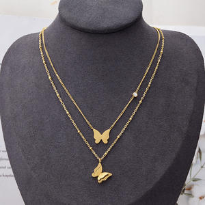 Ewelry-Cadena de omen's 14K, accesorio antiguo de cubierta eekly potify PVD, mariposa - Product Image 2