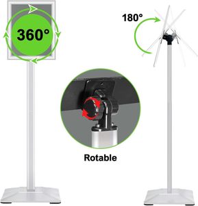 PENGLONG Espositore da Terra Moderno in Metallo Resistente, Supporto Regolabile per Cartelli 11x17 Pollici A3/A4 Nero per Pubblicità in Negozi/Caffè - Product Image 2