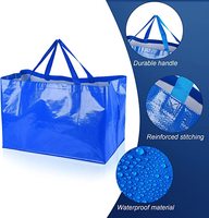 Sacs en PP tissé laminé écologiques, logo personnalisé imprimé, sacs de courses réutilisables pour la promotion de la marque, prix de gros