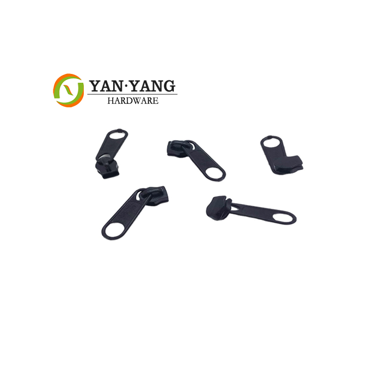 Заводская цена, черный цвет, без блокировки, дизайн одежды, аксессуары, индивидуальный № 5, металлический слайдер на молнии