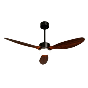 Ventilador de Techo LED Moderno de 3 Aspas con Acabado en Madera ABS para Dormitorio, Sala de Estar, Comedor e Interiores del Hogar - Product Image 4