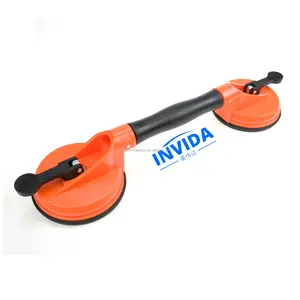 IVD-3156 double head glass suction cup adjustable handle vacuum suction cup lifter suckers plastic suction cup