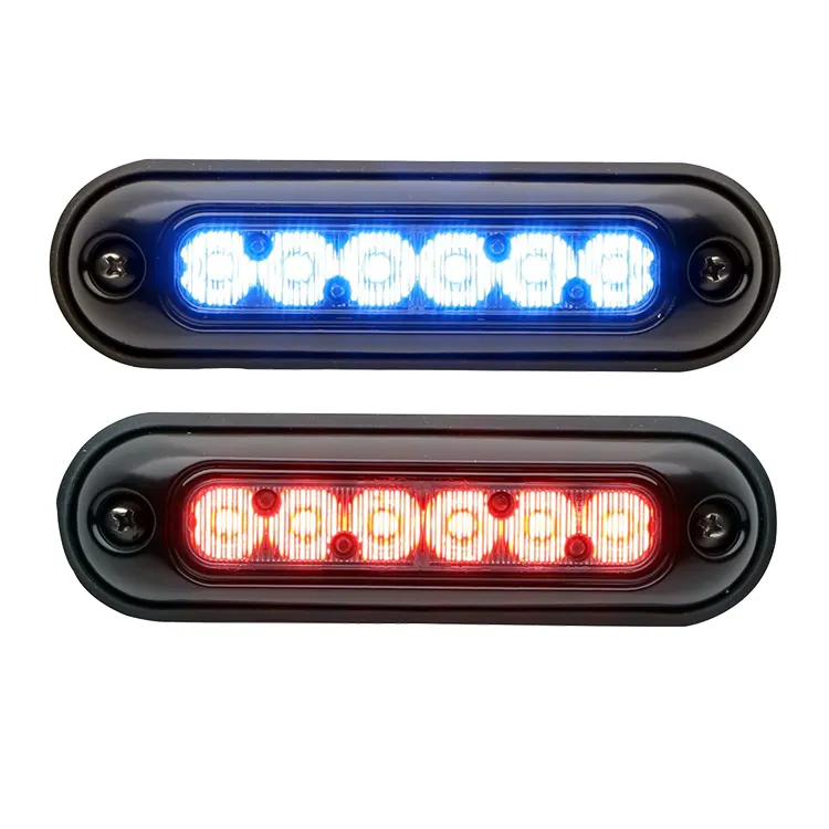 6 LED ION Surface Mount Led Warning Light Auto Strobe Lights Super Bright Flasher