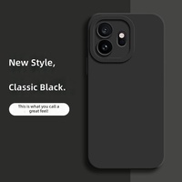 Coque de protection pour téléphone portable OnePlus 15T, en silicone liquide, bords droits, protection intégrale, antichoc, design uni