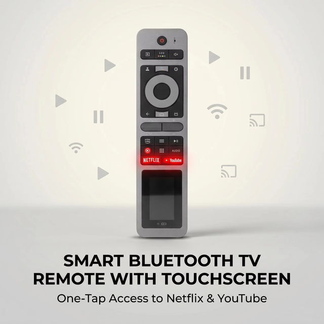 Solar Voice Remote for Haier HTR-U35G H32/43/50/55/58/65K66UG H75P7UX AQUA H65/75M95EUX OLED Smart TV