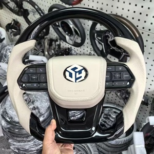 Accesorios de coche de alta calidad, volante negro Piano para <span class=keywords><strong>Toyota</strong></span> Hilux Land Cruiser <span class=keywords><strong>Yaris</strong></span> LC300, volante de coche deportivo - Product Image 3