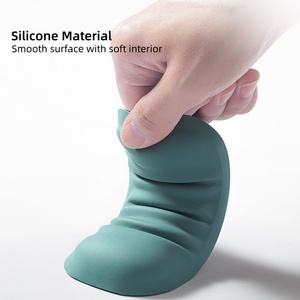 Custom Design PU Leather Palm Support Pad Ergonomic Wrist Rest Set for Keyboard and Mouse - Product Image 3
