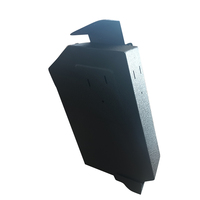 Coffre-fort électronique portable avec serrure à code, mini-coffre antivol, reconnaissance d'empreintes digitales, clé, acier laminé à froid, sécurité domestique personnalisée
