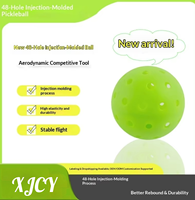 Vente en gros de balles de pickleball professionnelles sans bordure, perforées, 48 trous, approuvées par la PPA, moulées par injection, durabilité supérieure pour l'extérieur