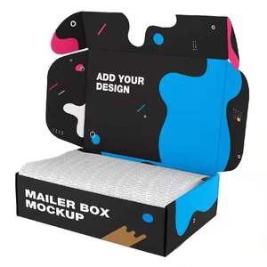 Take Cardboard Boxes Black Custom Logo Design Paper Corrugated Box Outside Print black corrugated box
