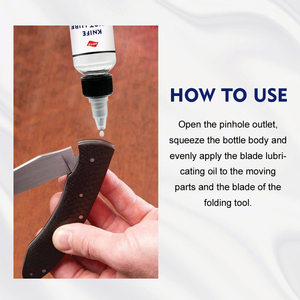Personalização de fábrica 50ml Household Knife Lubrificante Pequeno Pacote Knife Honing <span class=keywords><strong>Oil</strong></span> para Limpeza Facas e Blade Care - Product Image 2