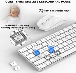Rechargeable Ergonomic Waterproof 78-key Wireless <b>Keyboard</b> Mouse Led Backlight Bt 2.4g <b>Usb</b> Dual-channel Connection Stock A-78 - Product Image 4