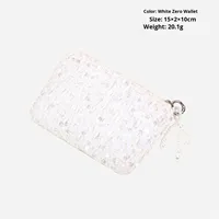 Porte-monnaie multifonctionnel personnalisé avec logo, fermeture éclair, petite capacité, pour filles, sac à paillettes portable