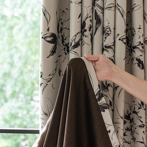 Sẵn Sàng Thực Hiện Hiện Đại Thiết Kế Mới Chất Lượng Cao Dày Màn In Hoa Mô Hình Rèm Vải Cho Phòng Khách Phòng Ngủ - Product Image 4