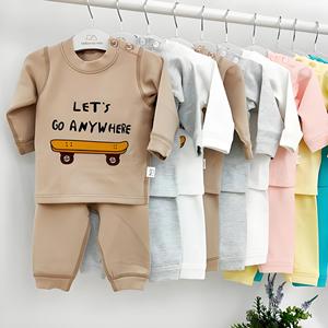 Conjuntos de Ropa de Algodón Unisex para Niños, Blusas y Pantalones Cortos con Estampado Floral de Dinosaurios, Listos para Enviar - Product Image 3