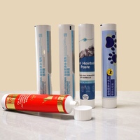 Tubo Ecológico de Aluminio y Plástico de 90 ml con Tapa de Rosca para Envasado de Alimentos para Mascotas, Suplementos Nutricionales en Pasta, Impresión UV