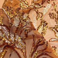 Tissu en maille à paillettes de qualité supérieure, doux, élastique, respirant, respectueux de la peau, léger, extensible, tissu à paillettes pour costume de danse, vente en gros