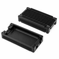 Boîtier de dissipateur thermique pour driver LED en aluminium 6061 avec fentes de refroidissement profondes, services de fraisage de petites pièces à géométrie complexe sur mesure