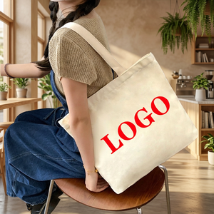 Bolsa de Compras Grande de Lona con Estampado de Letras, Asas de Hombro Cómodas, Reutilizable, Ecológica, para Uso Diario y Viajes - Product Image 4