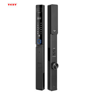 Yagu 3d פנים זיהוי טביעת אצבע להחזיק ידיים מנעול צר טלפון סלולארי אלומיניום קוד דלת נעילה אוטומטית חכם - Product Image 1