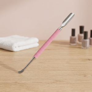 Empujador de Cutículas de Acero Inoxidable con Mango de Color Personalizado, Herramienta de Manicura Ecológica y Reutilizable para Limpieza de Uñas - Product Image 4