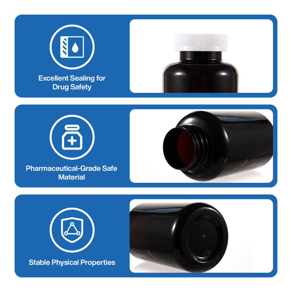 Cap Printing Sample Manufacturer 300 ml Clear PET Plastic Bottle with Tear Off Cap for ...