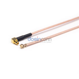 <span class=keywords><strong>Cable</strong></span> de extensión RF de longitud personalizada UFL U.fl a enchufe MMCX macho en ángulo recto con <span class=keywords><strong>cable</strong></span> coaxial RG178 - Product Image 2