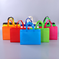 Sac fourre-tout réutilisable de grande taille en non-tissé de haute qualité, personnalisable avec logo imprimé, idéal pour les courses promotionnelles