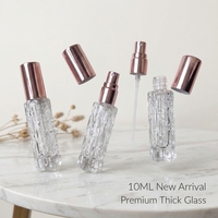 Flacons de parfum en verre 10ml 15ml avec vaporisateur diffuseur, rechargeables, bouchon à vis en aluminium, pour huiles essentielles et parfums – En stock