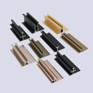 Diseño moderno Aleación de aluminio Forma de H Panel de pared flexible Embellecedor Tira decorativa Heding de metal - Product Image 2